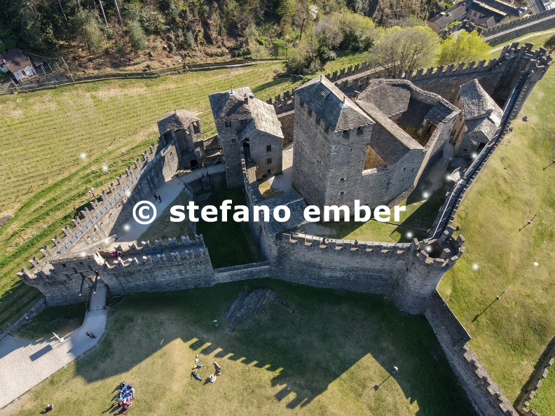 Montebello castle at Bellinzona on Switzerland