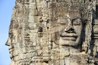 Faces of Bayon temple in Angkor Thom at Siemreap