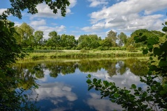 Landscape of the lake at Vestbirk