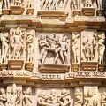 Detail of artwork at the Khajuraho temples 