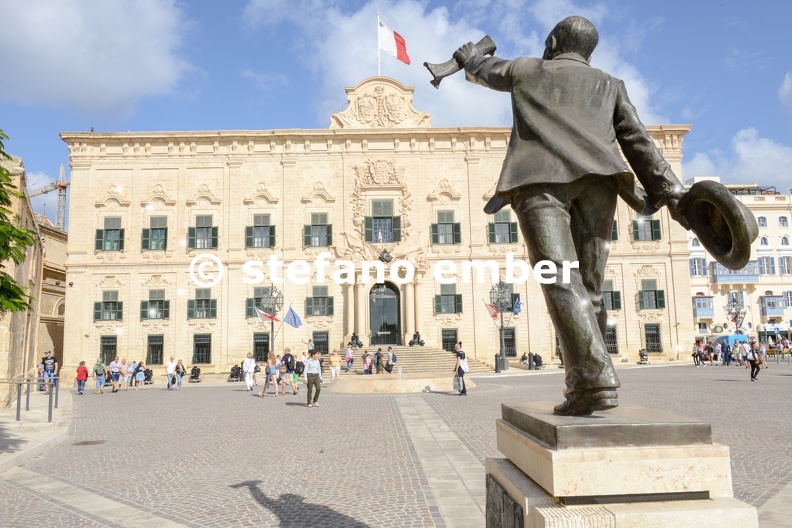 Auberge de Castille the Prime Minister office at La Valletta