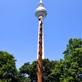 View at the television tower of Berlin in Germany