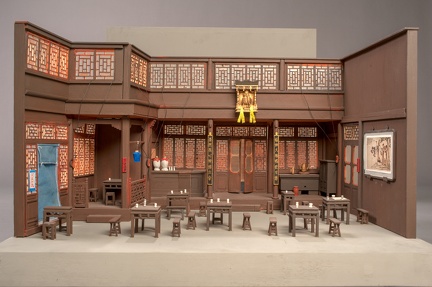 Model of an opera on Chinese Theatre in miniature