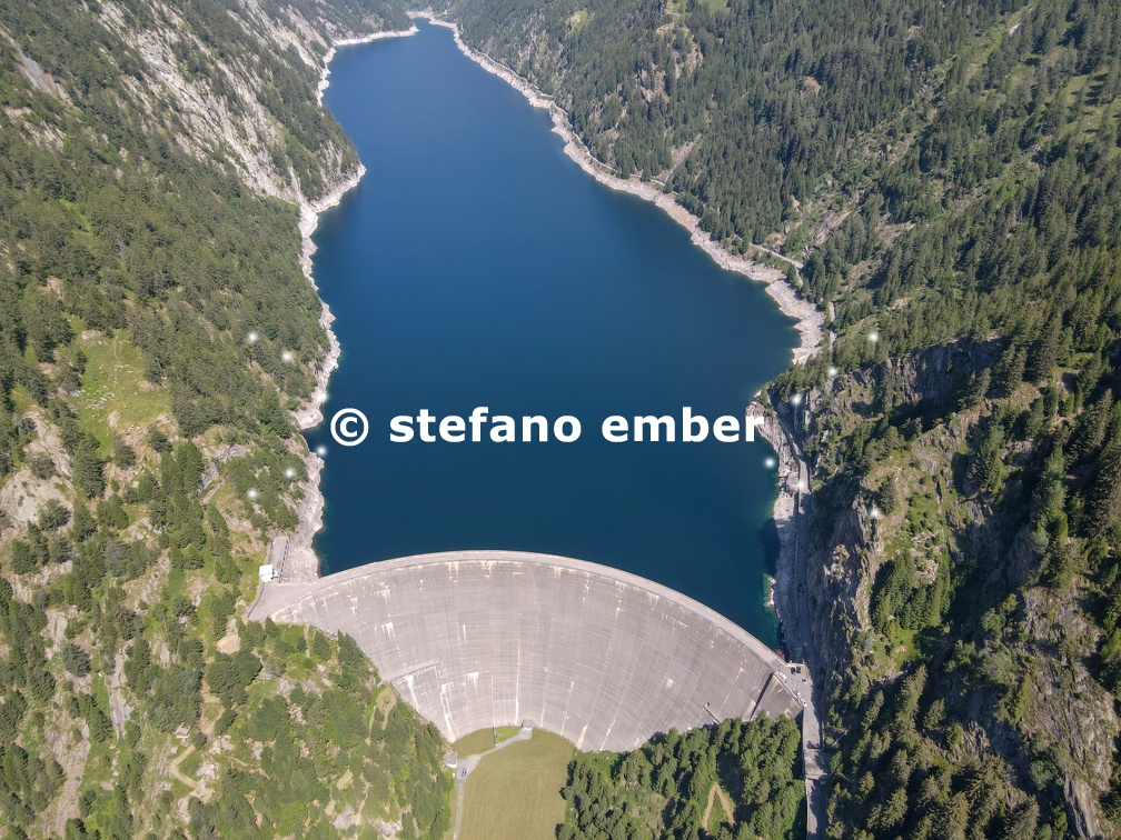 The dam of Sambuco in Maggia valley on the Swiss alps