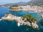 View at the touristic village of Parga on Greece