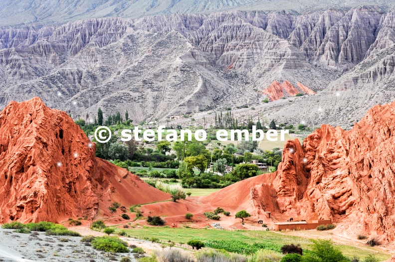 Hill of seven colors at Purmamarca on Argentina andes