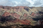 Serranias del Hornocal wide colored mountains near Humahuaca on Argentina andes