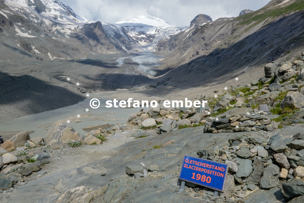 Grossglockner the highest mountain in Austria with the Pasterze glacier