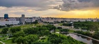 Aerial view of the cityscape at Minsk
