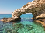 Coast with the lovers bridge near Ayia Napa