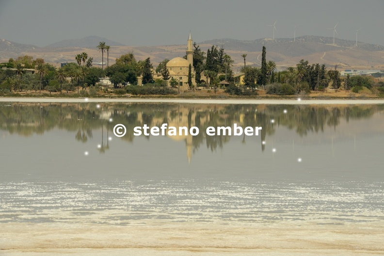 Hala Sultan Tekke mosquee on the salt lake of Larnaca