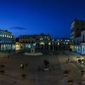Night view at Vieja square at Havana