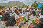 Group of woman singing during Ashenda celebration at Megab