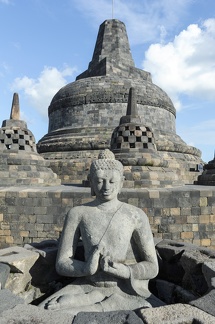 The temple of Borobudur on Java island