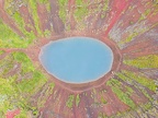 Drone view at Kerio crater