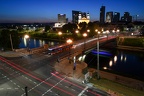 Night cityscape of Vilnius