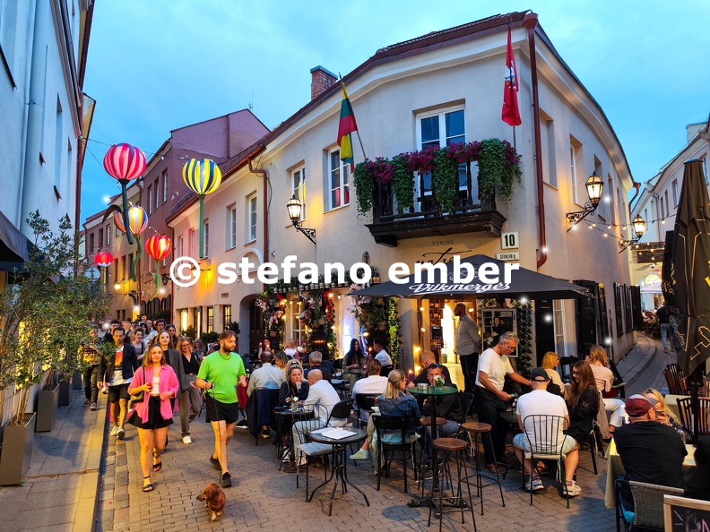 View at the old center of Vilnius