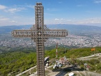 Millennium Cross on mount Vodno over Skopje