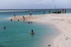 People on the beach of Villa Park resort on Ari atoll