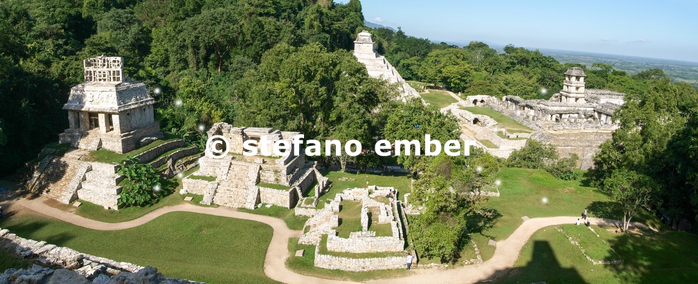 Ruins of Palenque Maya city in Chiapas