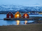 View at houses of Sommaroy island