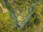 Drone view at Blue Spring river