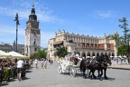 View at the main square of Cracow