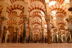 Interiors of Mezquita at Cordova
