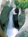 The waterfall of Foroglio on Bavona valley