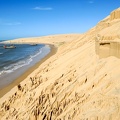 The beach of Barra de Valizas in Uruguay