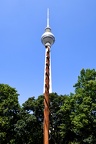 View at the television tower of Berlin in Germany